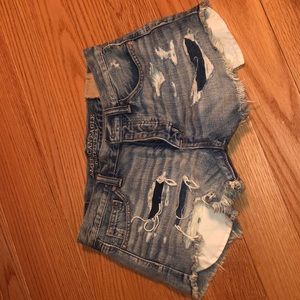American Eagle Women’s Ripped Denim Shorts